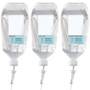 $200 IV Treatments - Myers’ Cocktail, Exhale, and/or Jet Lag