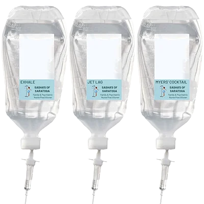 $200 IV Treatments - Myers’ Cocktail, Exhale, and/or Jet Lag
